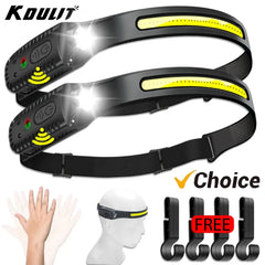 USB Rechargeable LED Sensor Headlamp for Outdoor Adventures