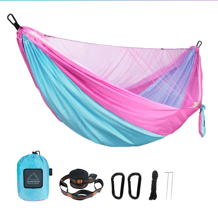 Portable Camping Hammock with Mosquito Net